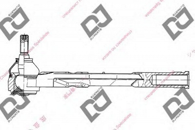 DJ PARTS de1143 -  Наконечник поперечной рулевой тяги
